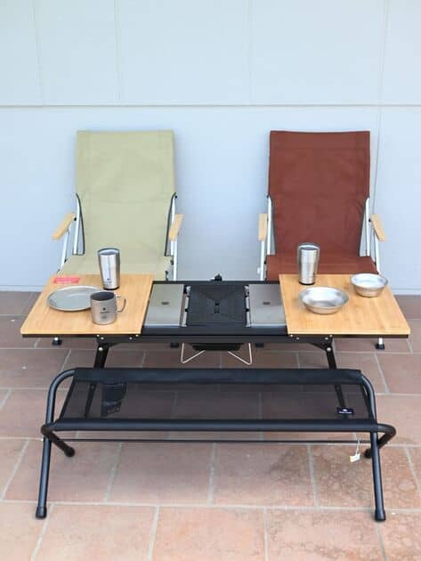 Chii 】 peak スノーピーク ワンアクションテーブル竹 早いもの勝ち