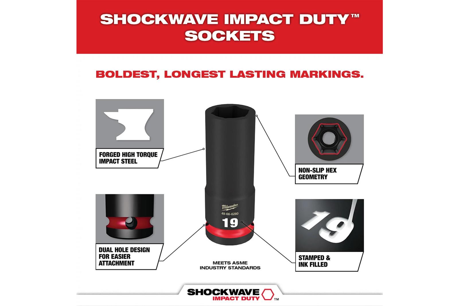 Milwaukee Tool 49-66-6816 Milwaukee PACKOUT SHOCKWAVE Impact-Duty