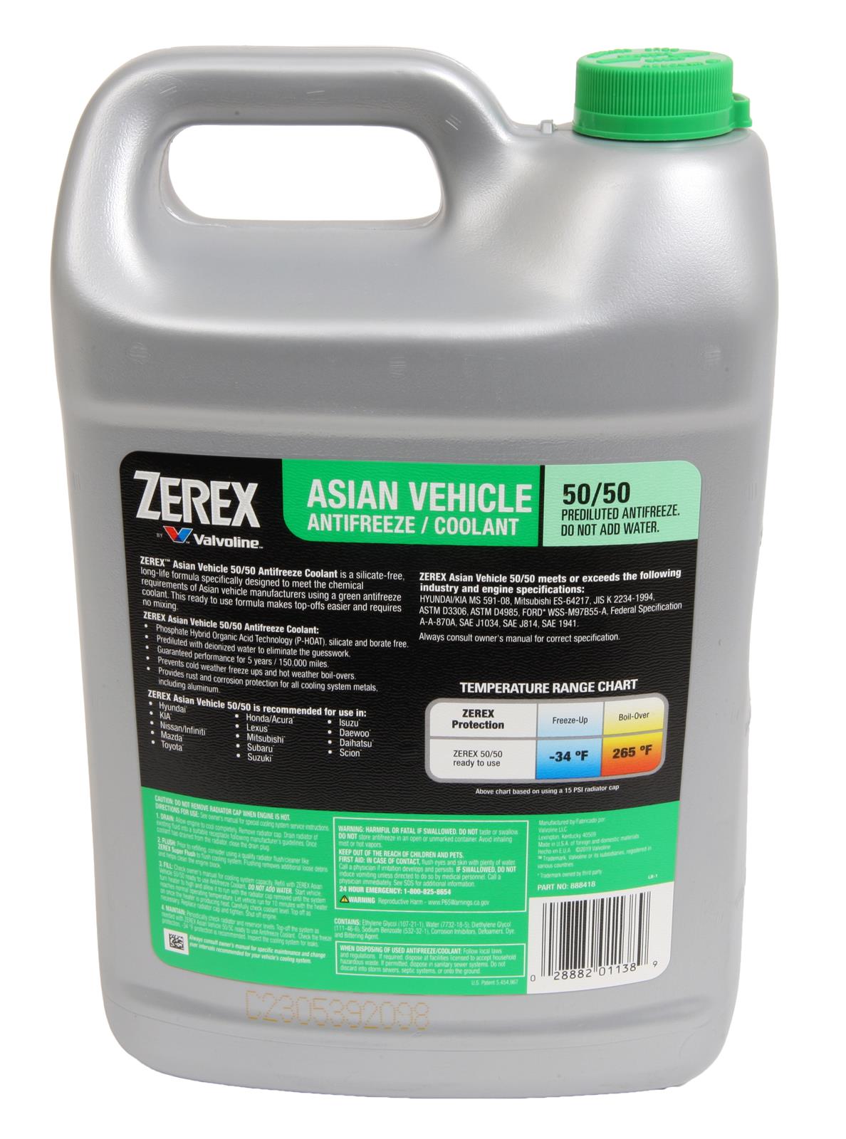 Zerex 888418 Zerex Original Green Antifreeze and Coolant | Summit