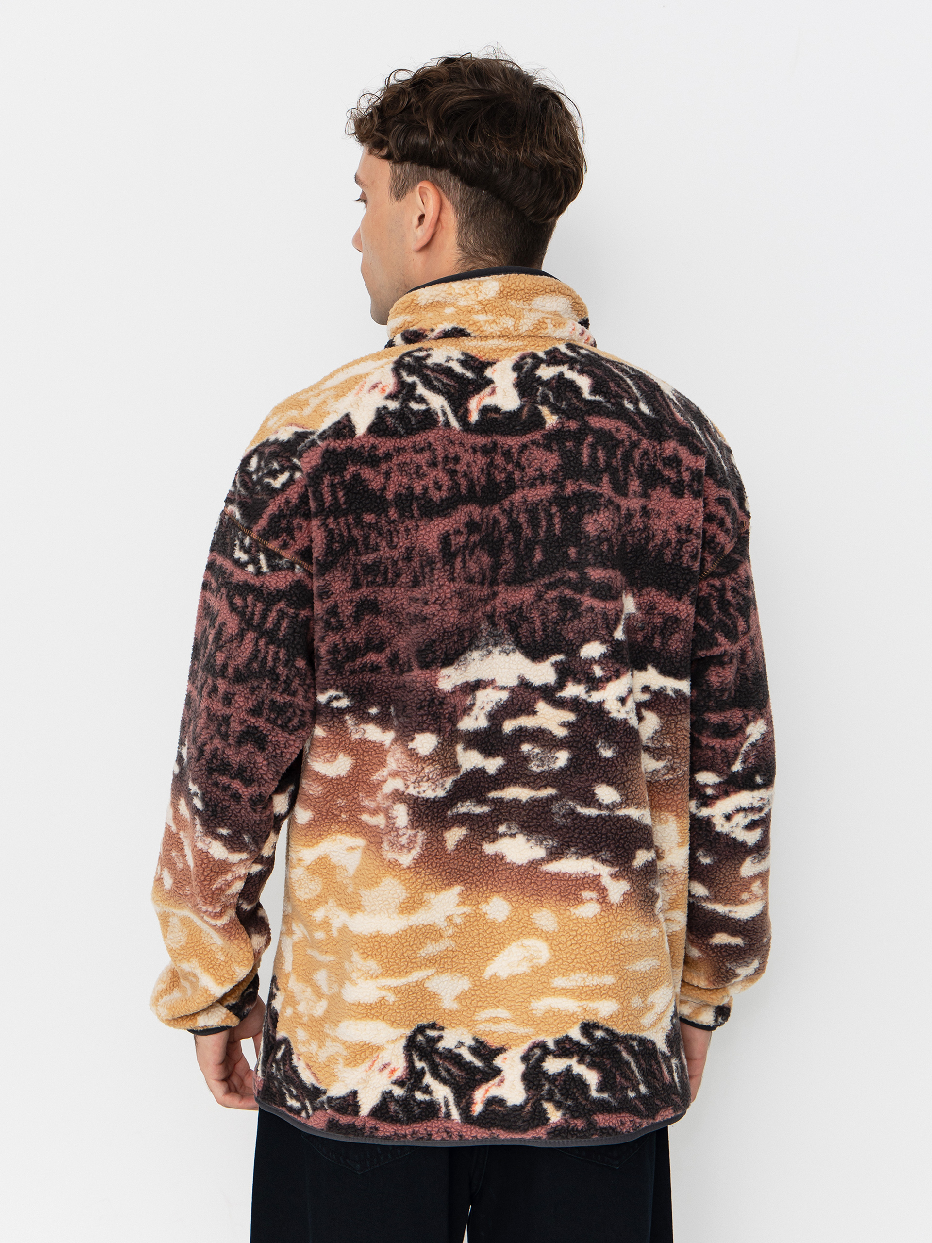 Columbia Helvetia II Printed Half Snap Fleece - brown, yellow