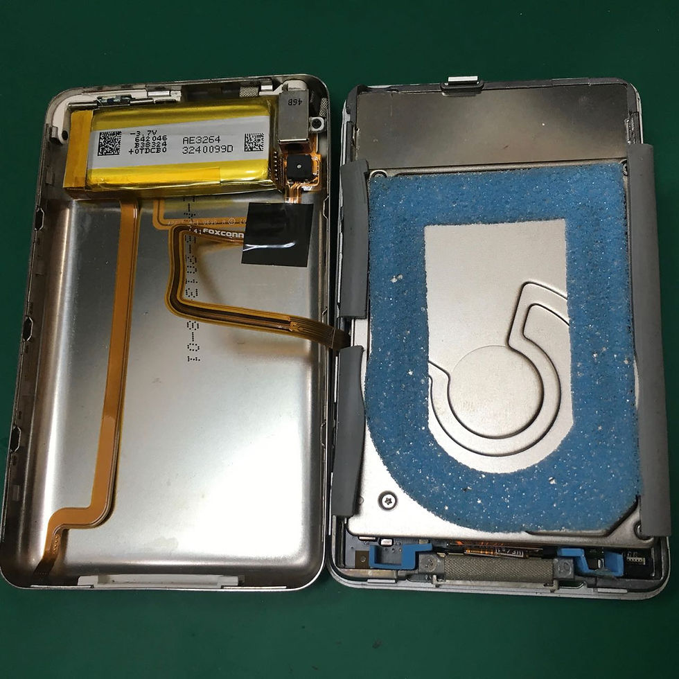 iPod classic SSD256GB バッテリー交換済 グレースケルトン iPod