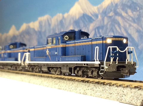 KATO 7008-F DD51 北斗星色重連仕様加工品