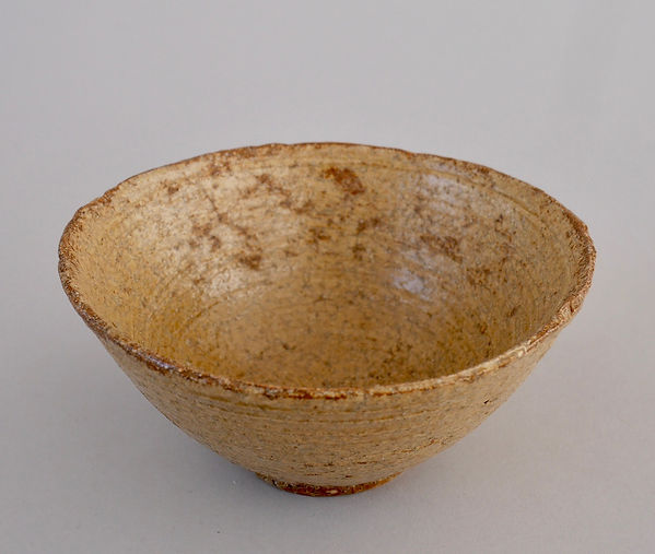 お値下げ中 茶道具 髙麗茶碗黄伊羅保室町～江戸初期伝来逸品