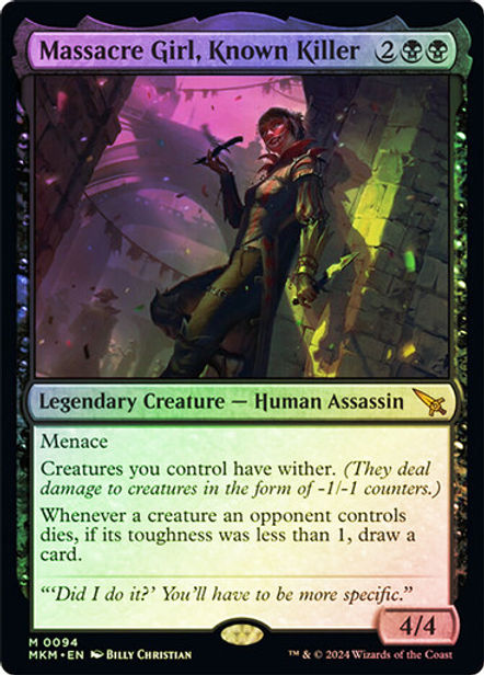 MTG 名うての殺人鬼、虐殺少女 FOIL アーティストプルーフ カラー