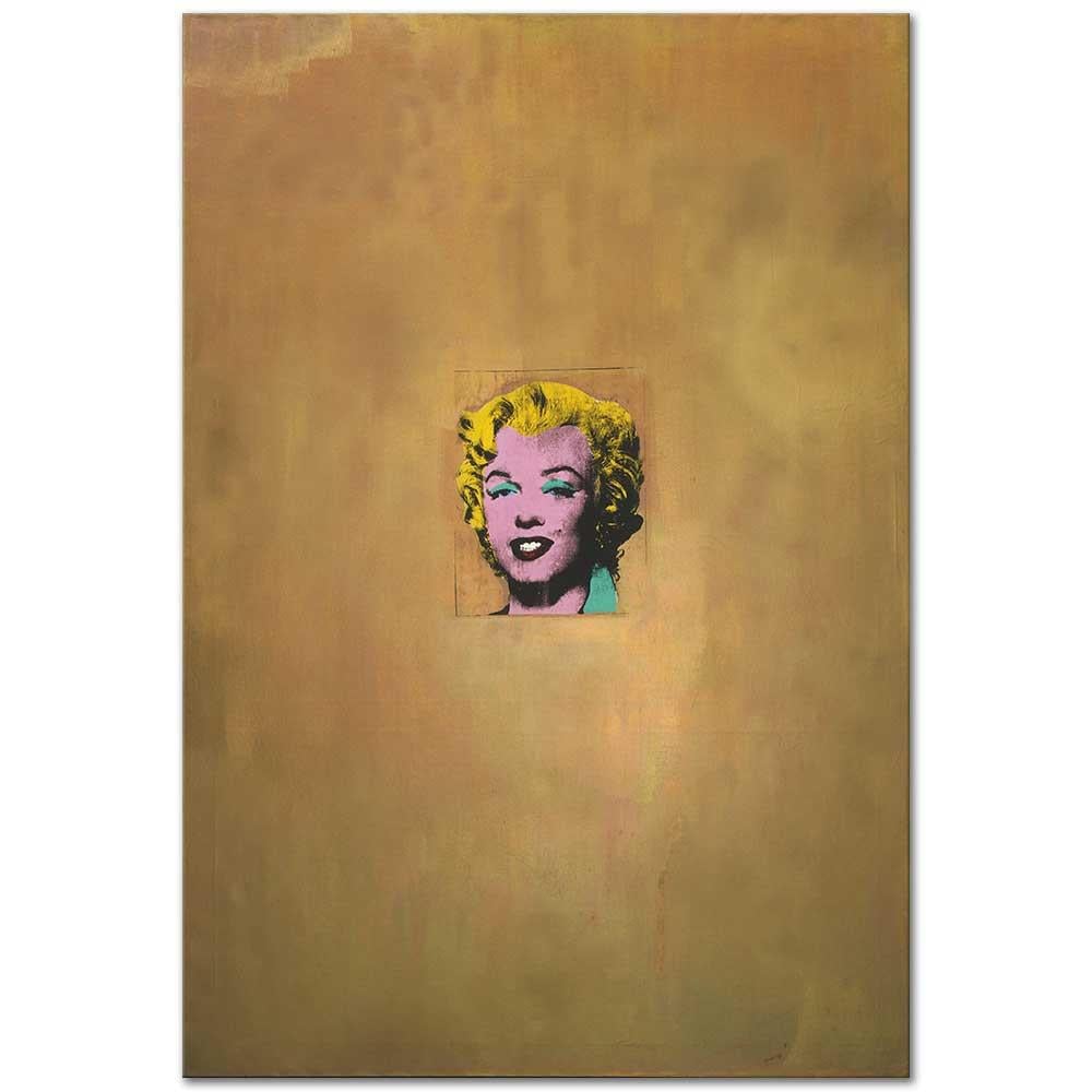Gold Marilyn Monroe by Andy Warhol as Art Print | CANVASTAR ®