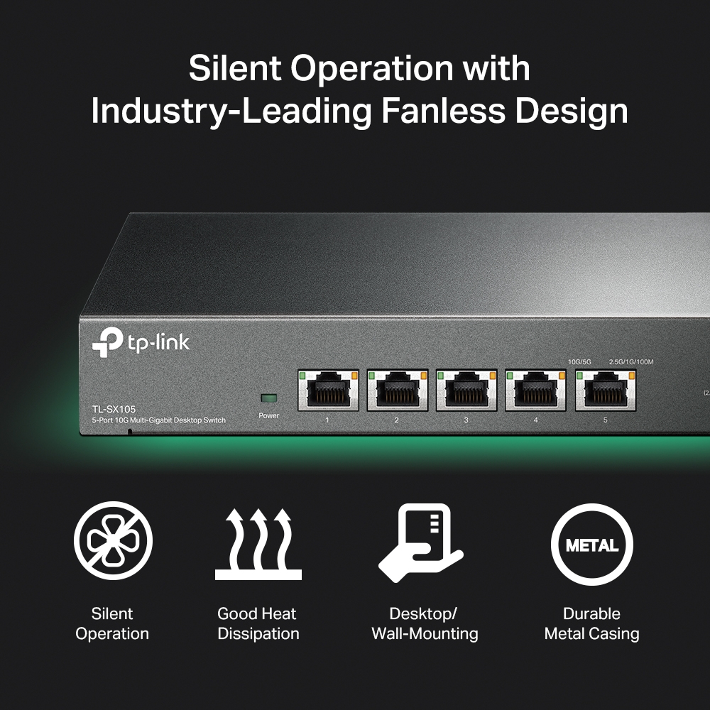 TL-SX105 | 5-Port 10G Desktop Switch | TP-Link