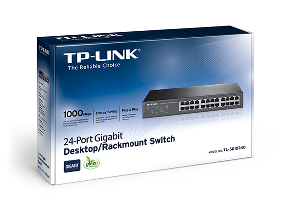 TL-SG1024D | 24-Port Gigabit Desktop/Rackmount Switch | TP-Link Nordic