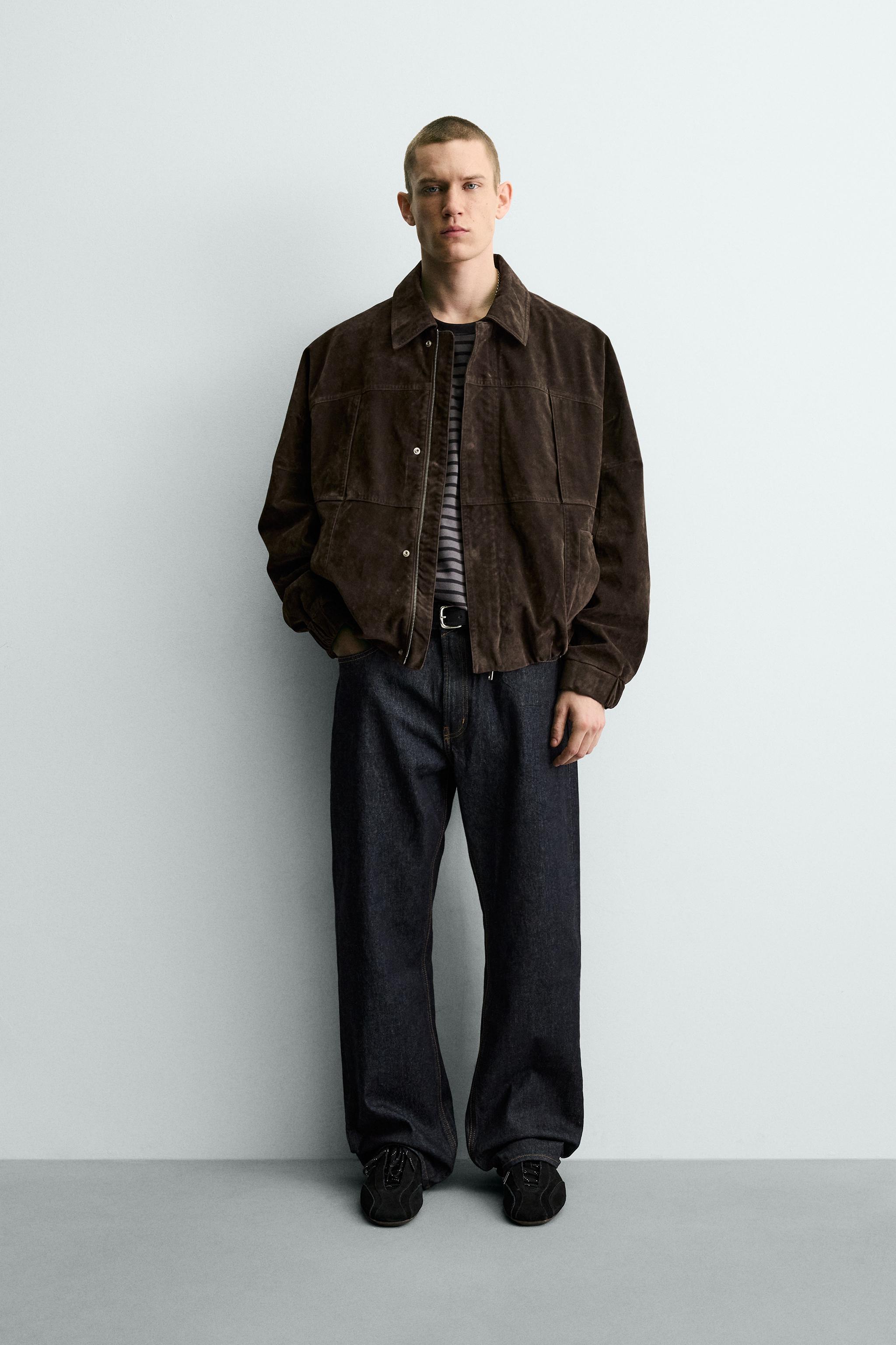 FAUX SUEDE JACKET - Brown | ZARA United States