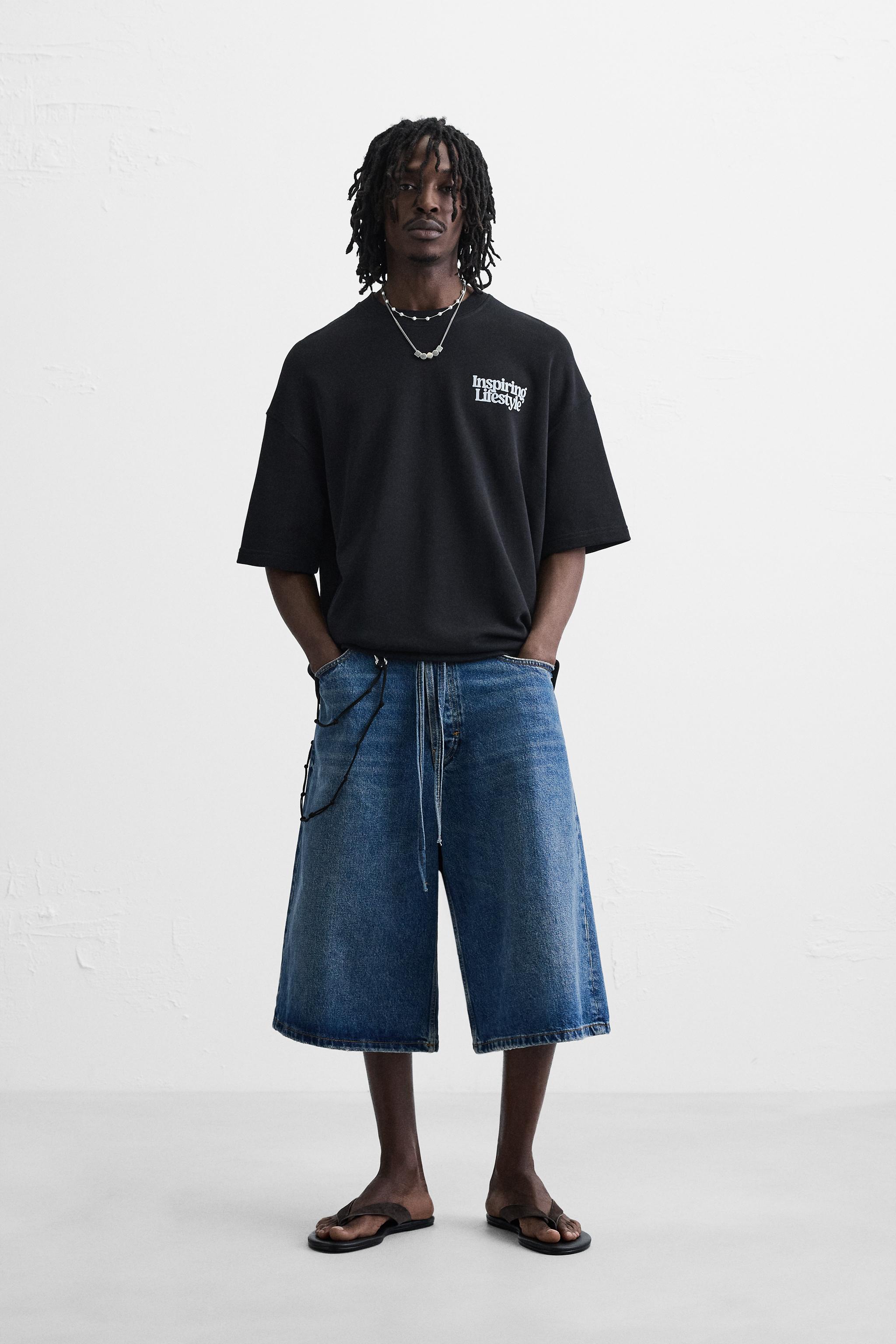 グラフィックプリントスウェットシャツ - ブラック | ZARA Japan / 日本