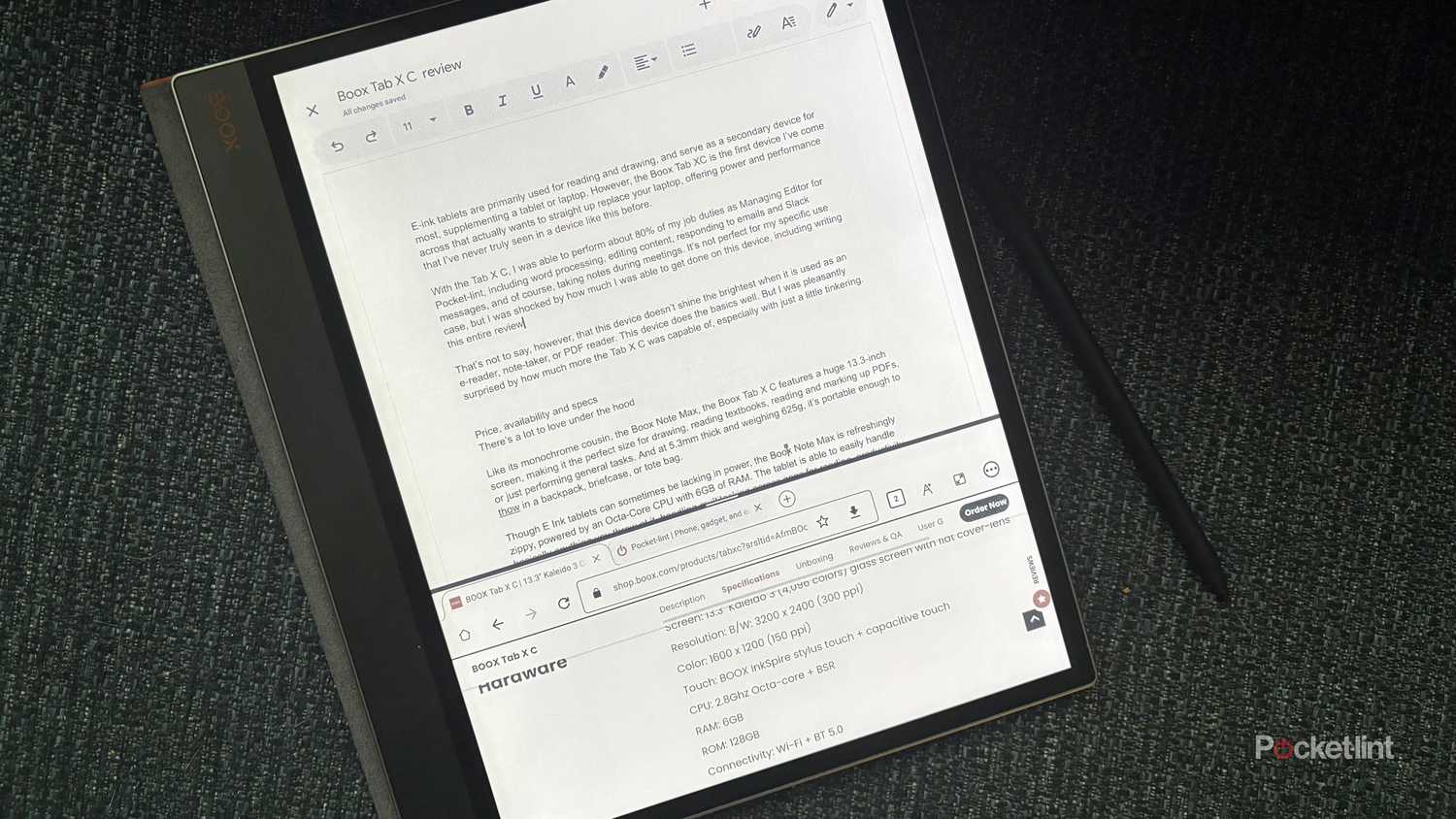 This clever E Ink tablet really wants to replace your laptop