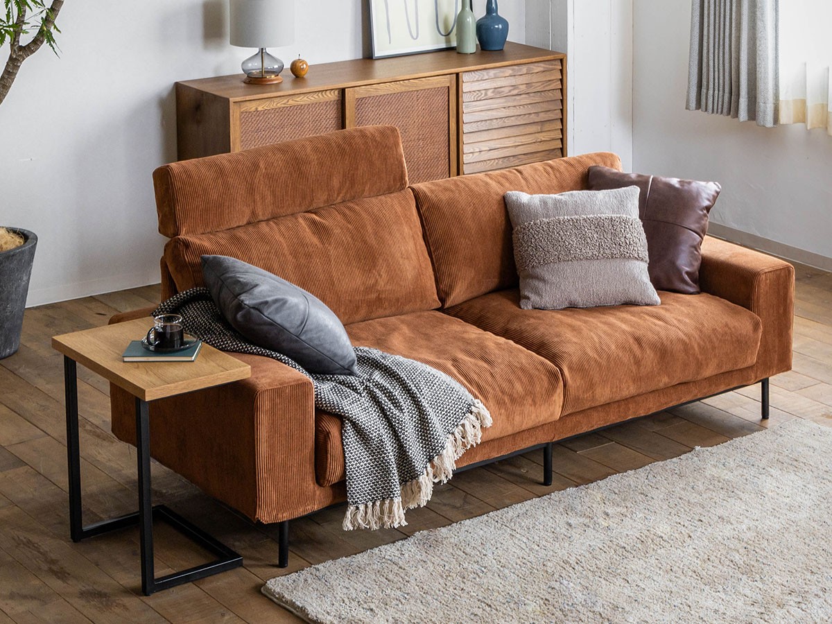 2.5人掛けソファ クラッシュゲート PLUTO プルート ヘッドレスト2個付