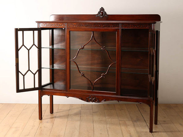 Lloyd's Antiques Real Antique Edwardian Display Cabinet / ロイズ