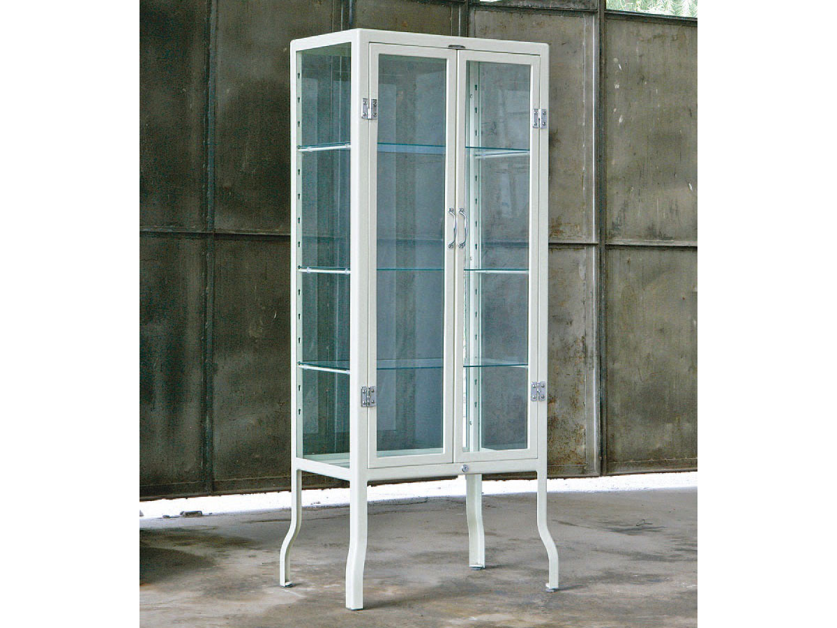 美品】ダルトン ガラス キャビネット ディスプレイケース アイボリー 4