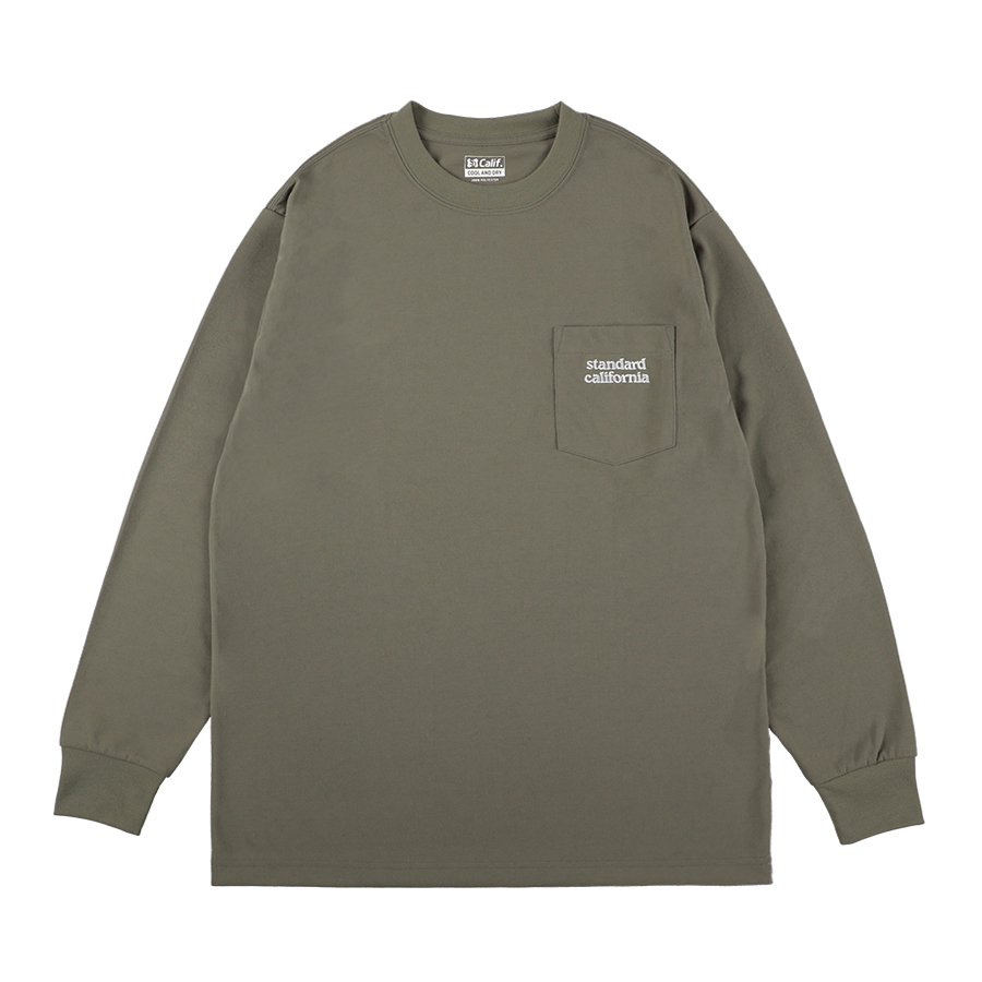 SD Tech Dry Active Logo Pocket Long Sleeve T : STANDARD CALIFORNIA