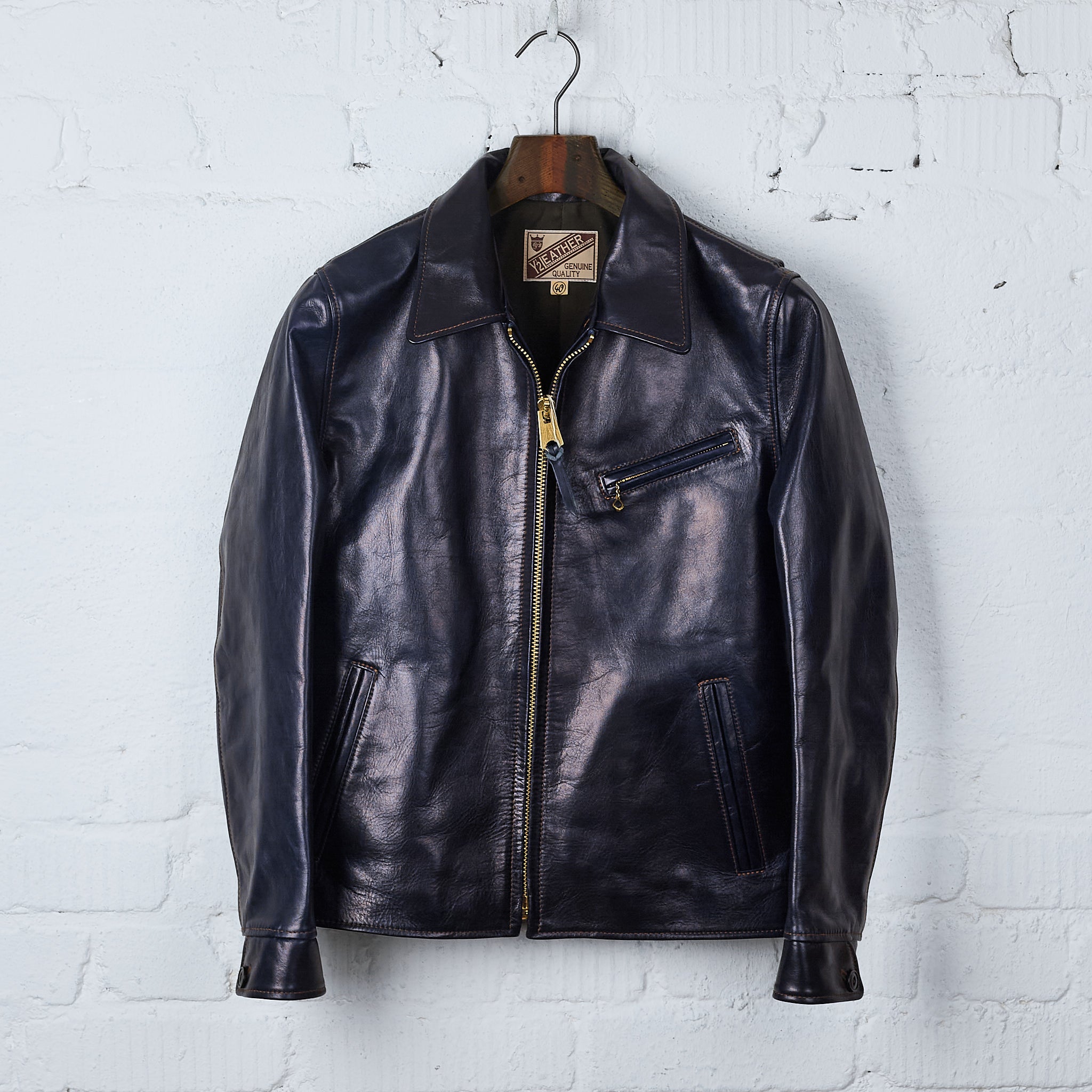 y'2 leather | indigo horse single riders jacket (ir-42) – stuf|f
