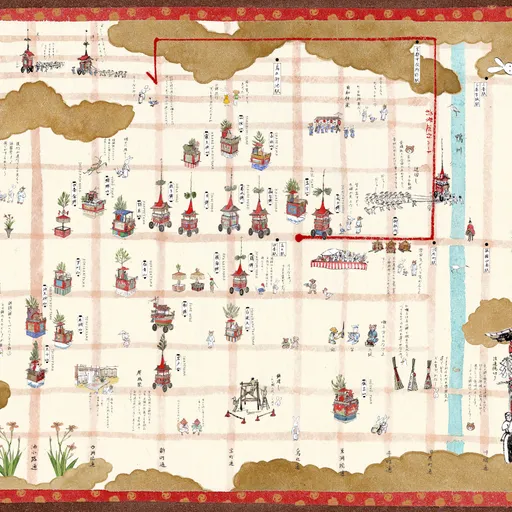 前祭 祇園祭デジタル絵地図2025 | オリジナル地図、イラストデジタル