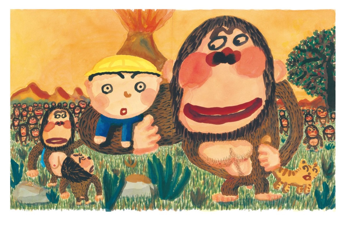 人気絵本作家 長谷川義史 個展作品 ブリキ絵 希少 人気絵本作家 長谷川