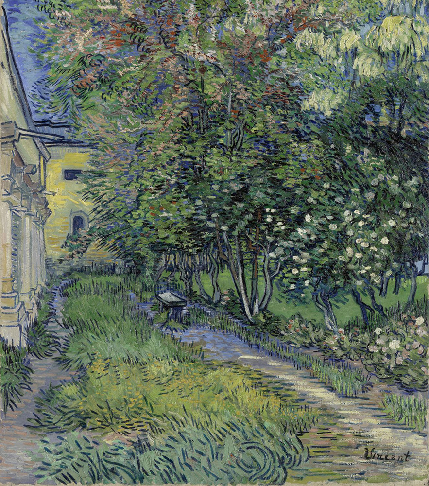 ゴッホ 糸杉に囲まれた果樹園 F6 複製画 ゴッホ 糸杉に囲まれた果樹園