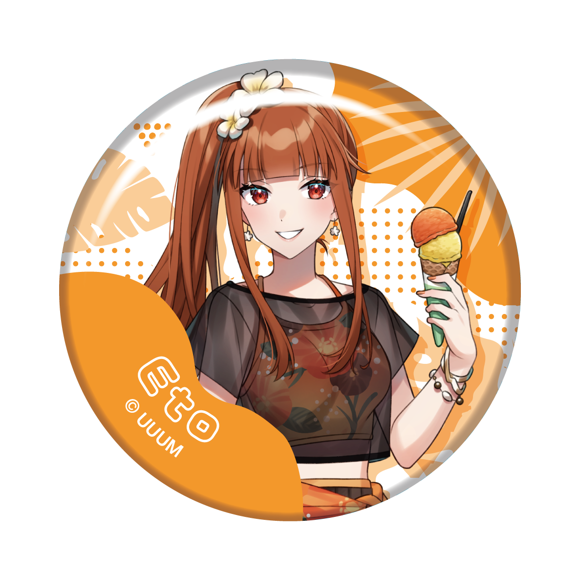 カラフルピーチ サンリオ等身缶バッジ えと からぴち じゃぱぱ