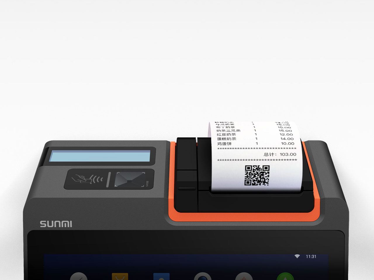 T2 MINI プリンタ搭載デスクトップキャッシュレジスター│SUNMI サンミ