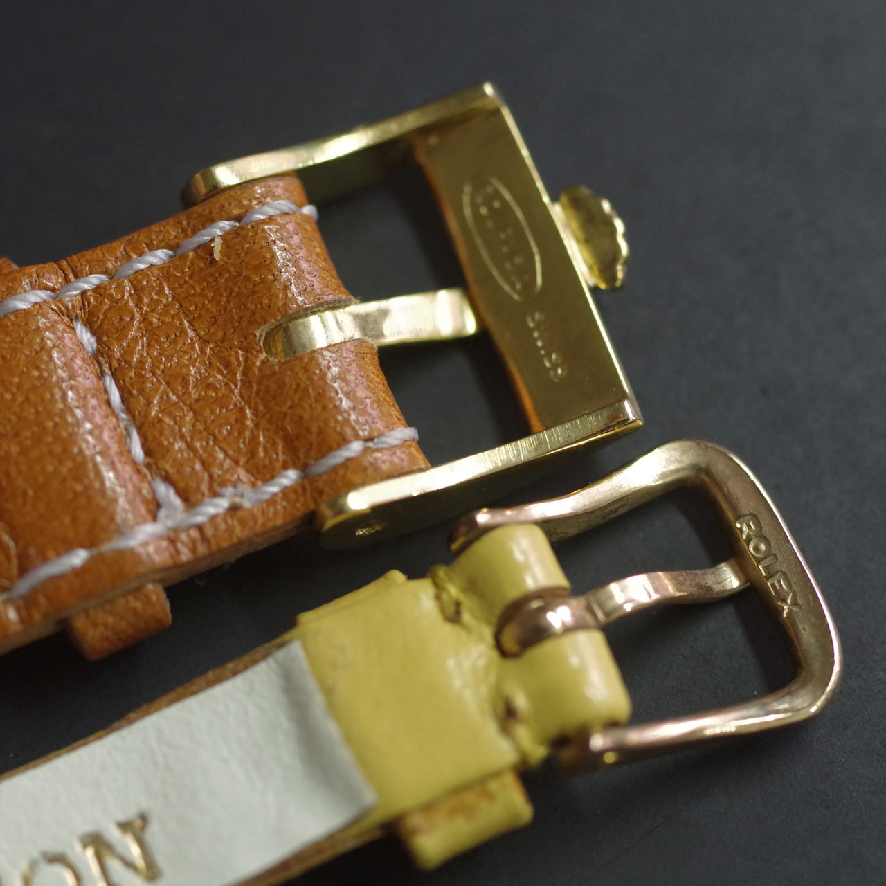 ROLEX ロレックス カメレオン Rolexオリジナル革ベルト＆王冠尾錠付き