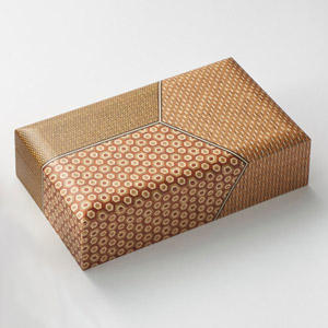 篠田英治作 箱根寄木細工 アクセサリーボックス（プレミアムギフト