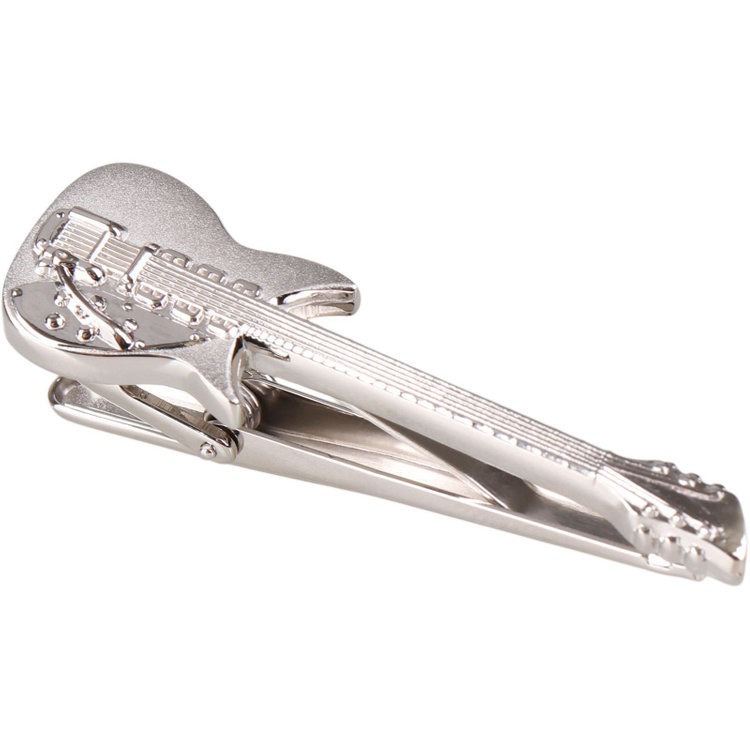 ネクタイピン タイクリップ 49mm×15mm/ギター（T128_R）｜レディース