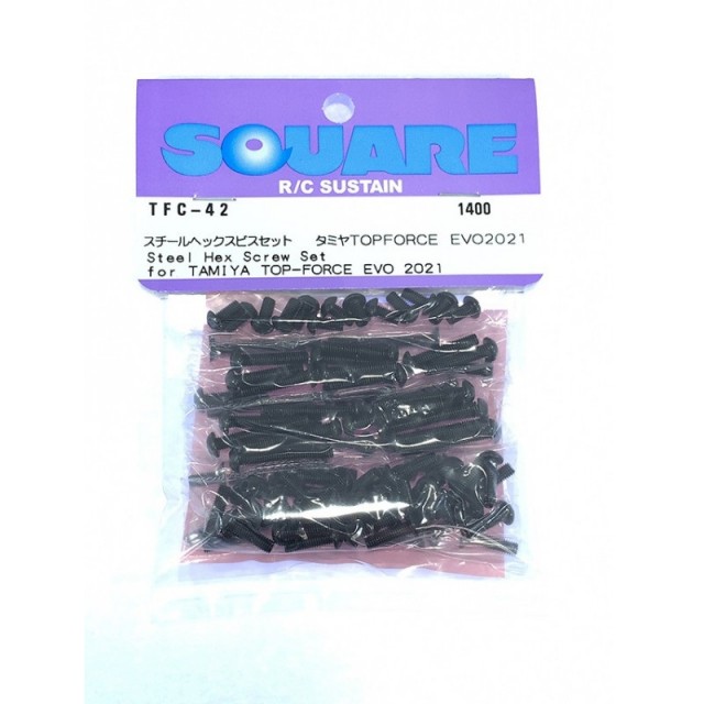 スチールヘックスビスセット タミヤTOP FORCE EVO2021用 [TFC-42