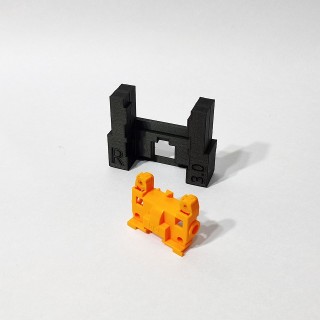 ミニ四駆 MSシャーシ用 1.5mm UP 段上げ治具R リア用 [UP-MS15RBK