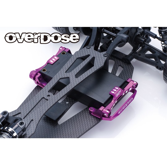 アルミバッテリーホルダー TYPE-2 for GALM/パープル [OD3893