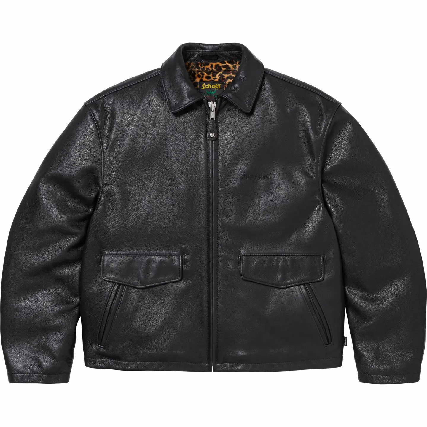Supreme Vanson Leather Work Jacket Black Supreme Vanson Racing