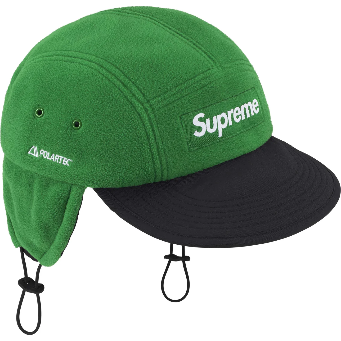 Supreme Polartec Earflap Camp Cap ブラック