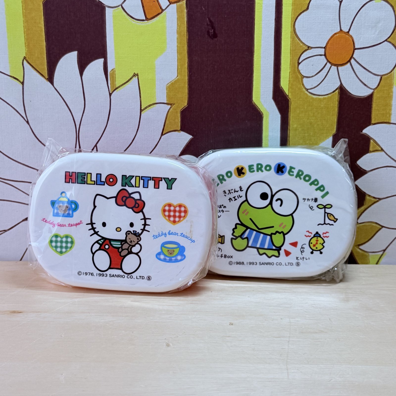 サンリオ旧ロゴ ハローキティ けろけろけろっぴ お弁当箱 各種 1993年