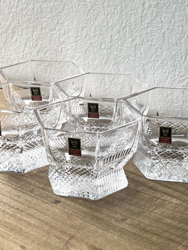 KAGAMICristal カガミクリスタル ガラス器 ガラスカップ5個セット GS249