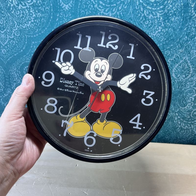 希少 ディズニー ヴィンテージミッキーマウス 手が動く壁掛け時計 昭和