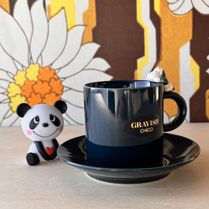 内藤ルネ GRAYISH CHICO 珍しいグレイッシュチコ モスグリーン カップ