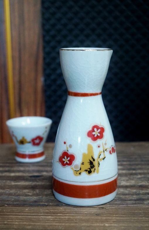 九谷焼 梅柄 徳利 お猪口 蔵出し