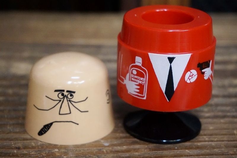 サントリーアンクルトリスウイスキー 爪楊枝入れ 当時物 非売品 TA242