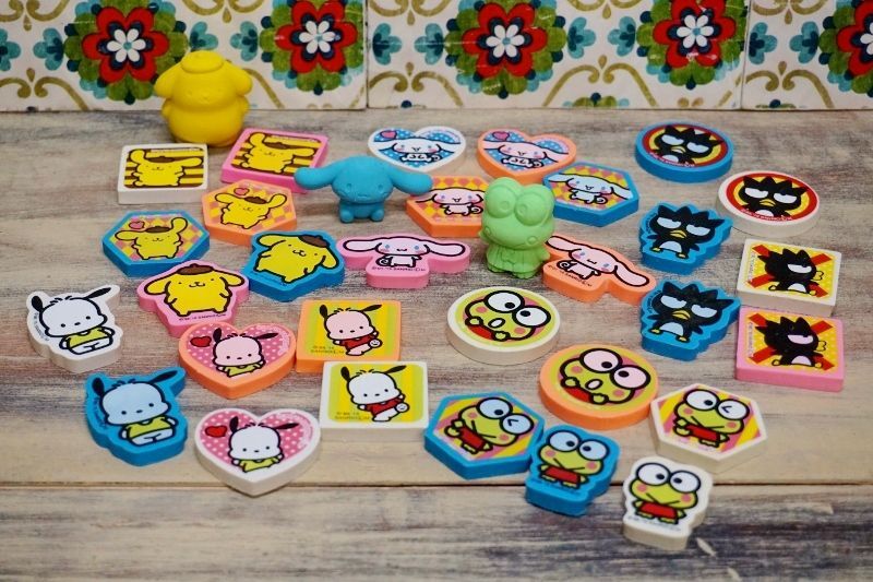 キャラ消し 100個以上 サンリオ キャラいろいろ 消しゴム100個以上/字