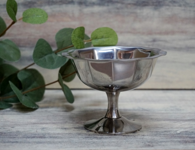 純喫茶 アイスクリームカップステンレス 18－8 業務用 1客 KF129