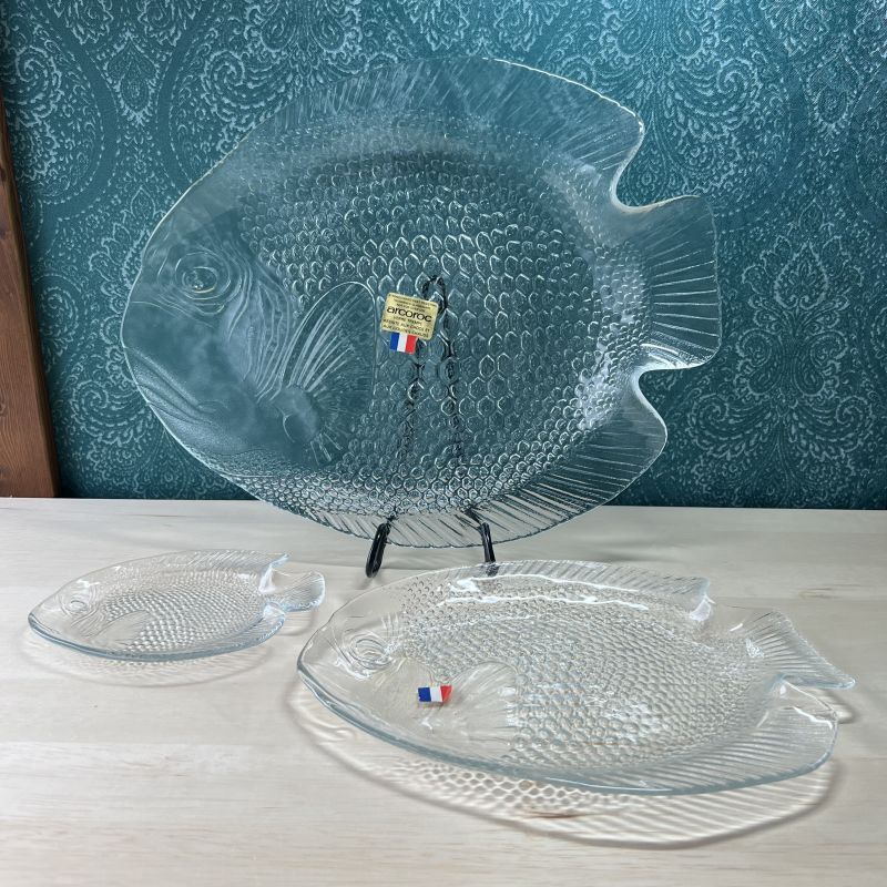 アルコロック お魚のガラスフィッシュプレート Poisson 各サイズ