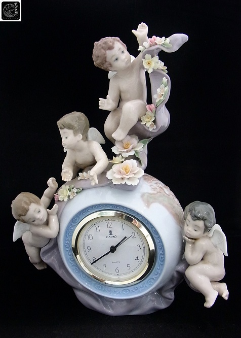 リヤドロ】【天使の時計】【絶版】【5973】