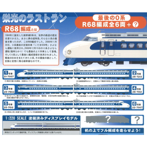 新幹線0系 Zゲージ鉄道全集vol.1 栄光のラストラン 全6種＋