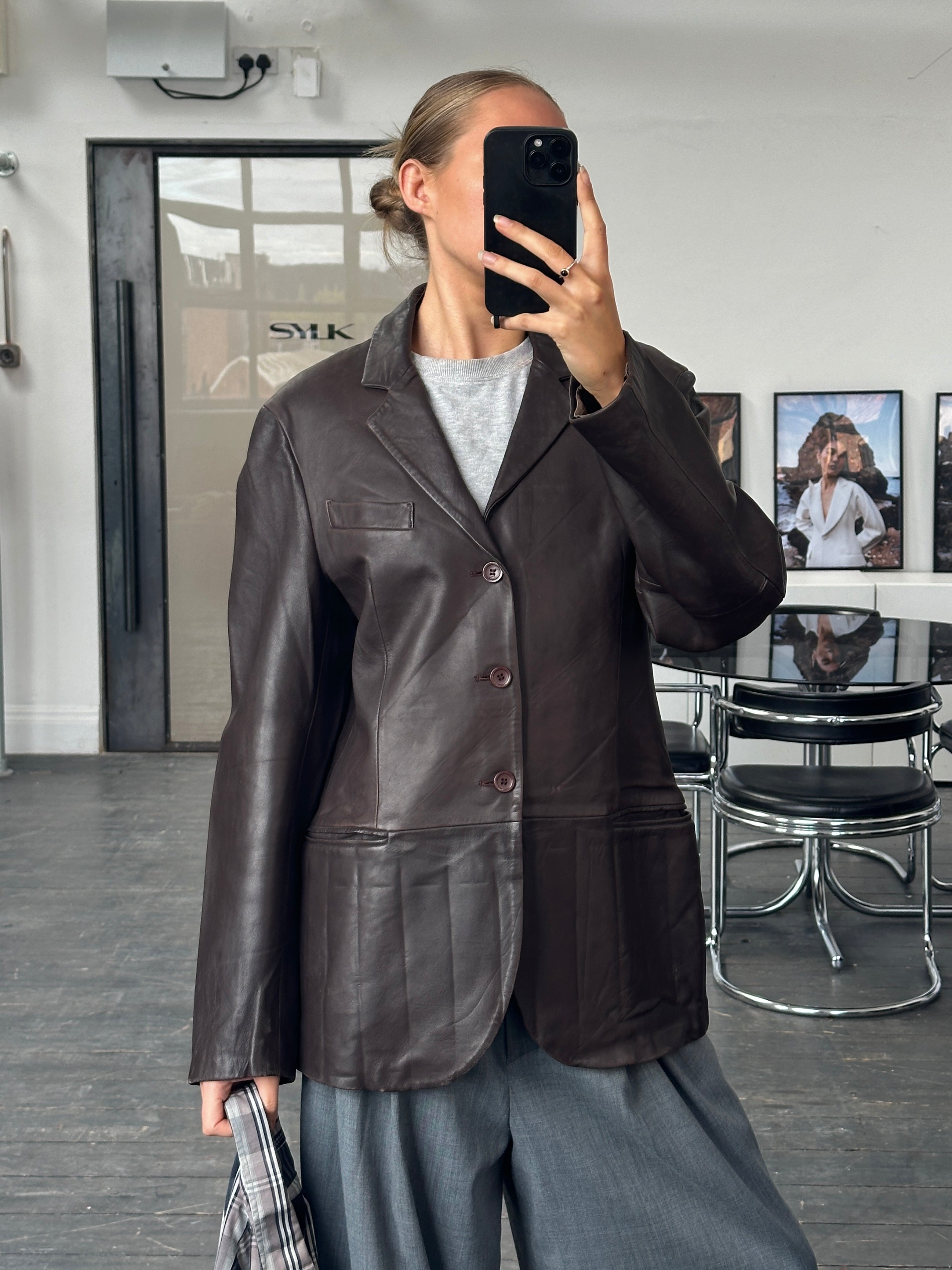 Emporio Armani 1990s Lamb Leather Jacket - M/L | SYLK